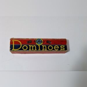 Dominoes Set By Halsam Set No 623-H Contents 27 Pieces One Piece Missing Vintage